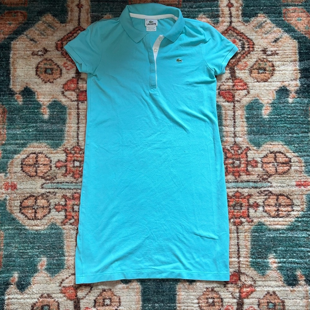 Teal Lacoste Polo Dress